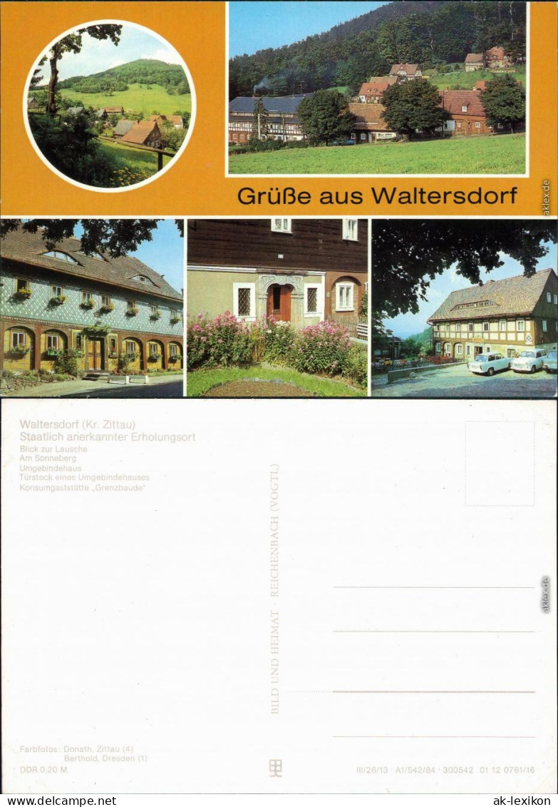 Waltersdorf-Großschönau (Sachsen) Sonneberg   Konsumgaststätte "Grenzbaude 1985 - Grossschönau (Sachsen)