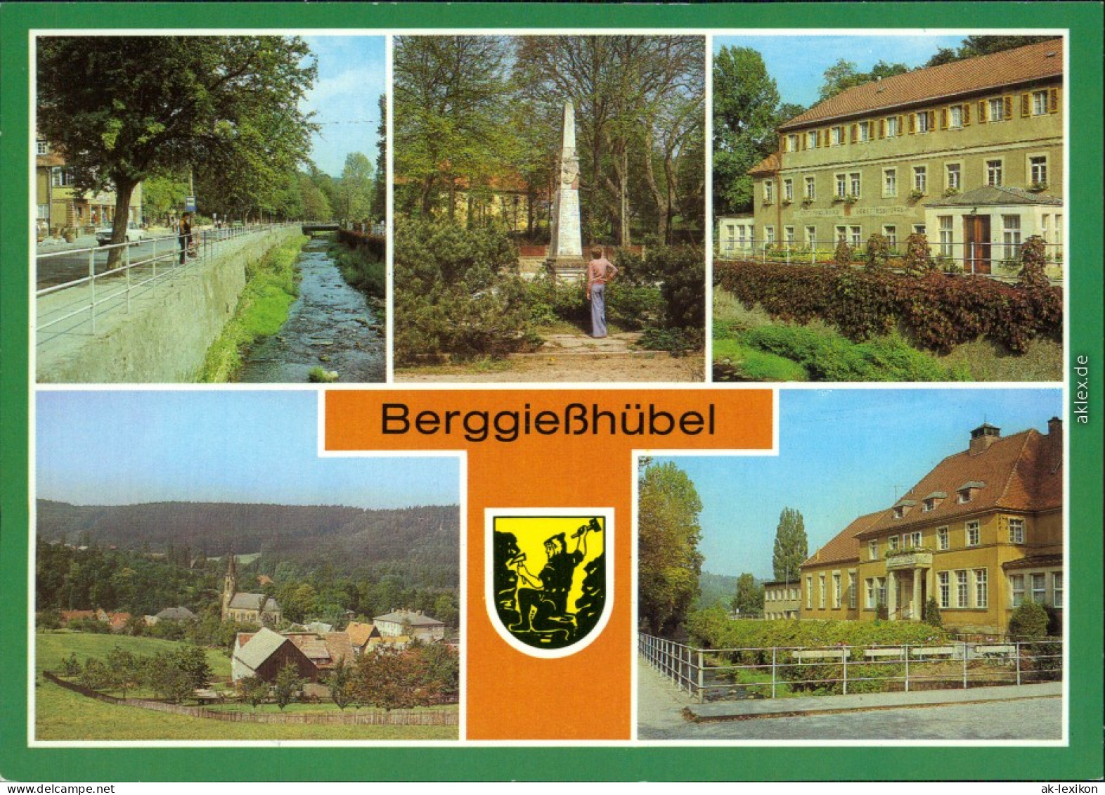 Berggießhübel Bad Gottleuba   Karl-Marx-Straße, Kurhaus, Klubhaus 1984 - Bad Gottleuba-Berggiesshuebel