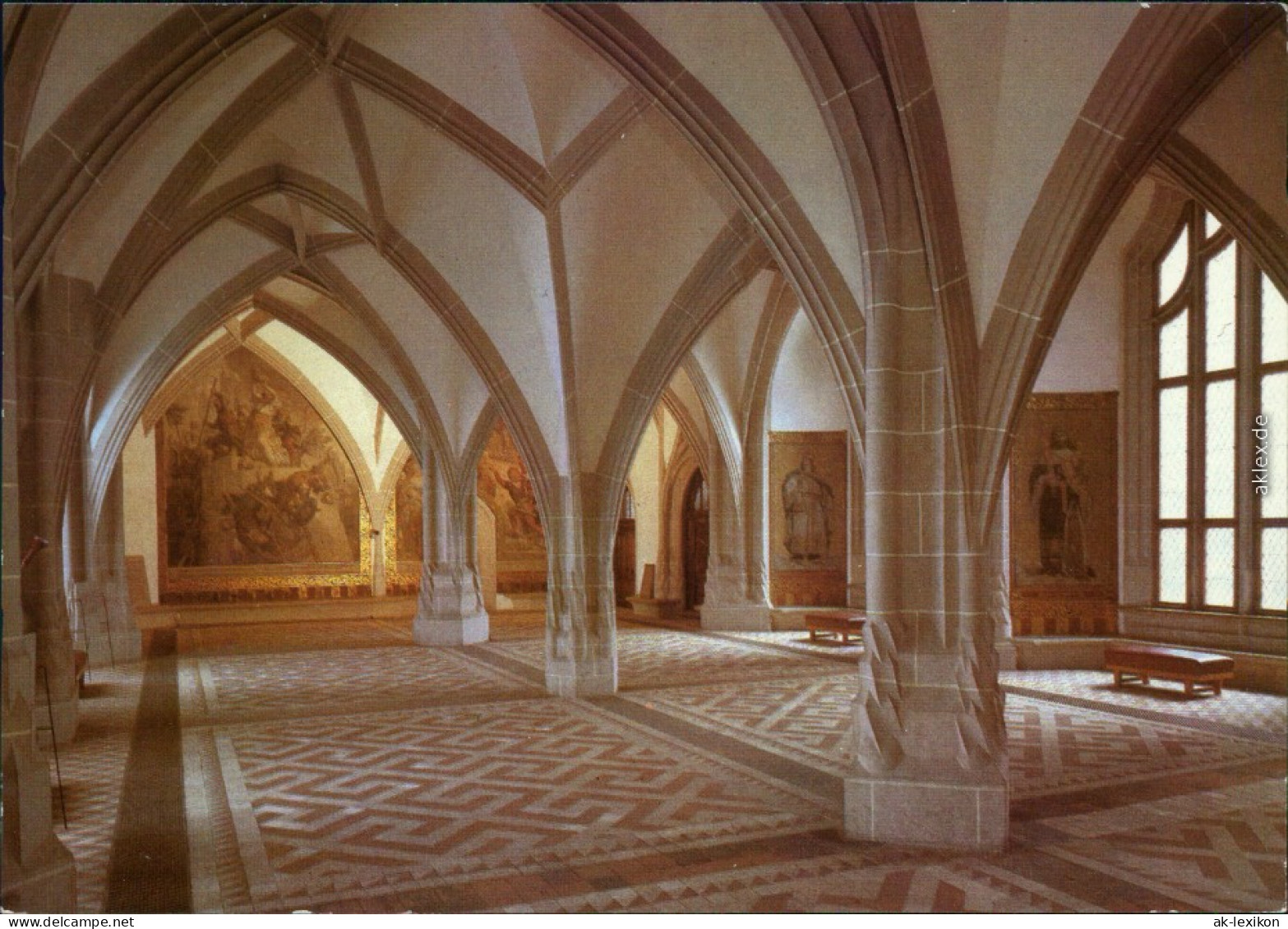 Meißen Schloss Albrechtsburg: Großer Saal Ansichtskarte 1983 - Meissen