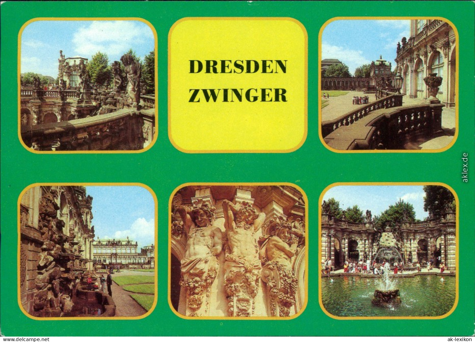 Innere Altstadt Dresden Zwinger: Hermen, Nymphenbad, Terassen, Pavillon 1984 - Dresden