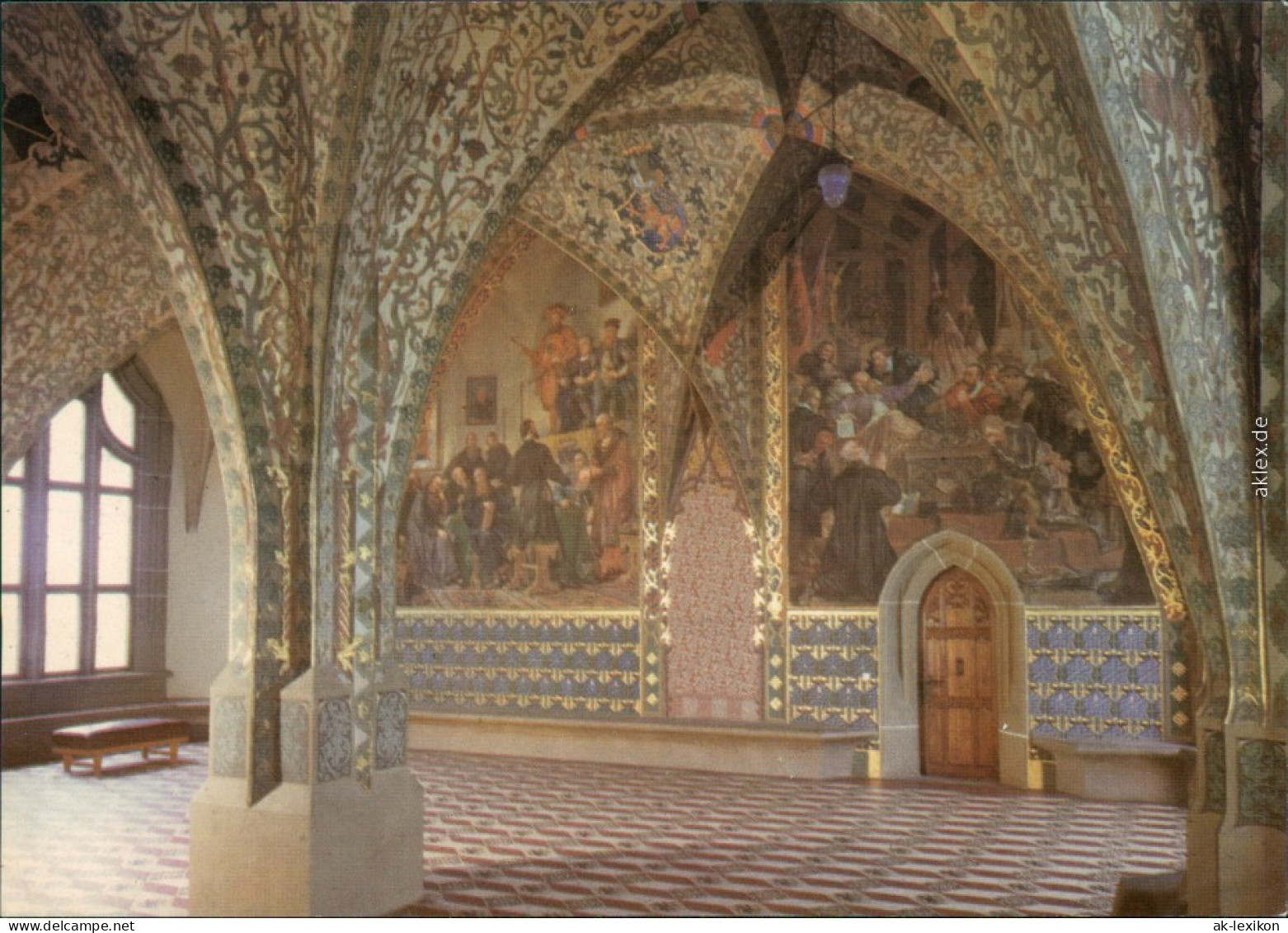Meißen Schloss Albrechtsburg: Großer Gerichtssaal Mit Wandgemälden 1983 - Meissen
