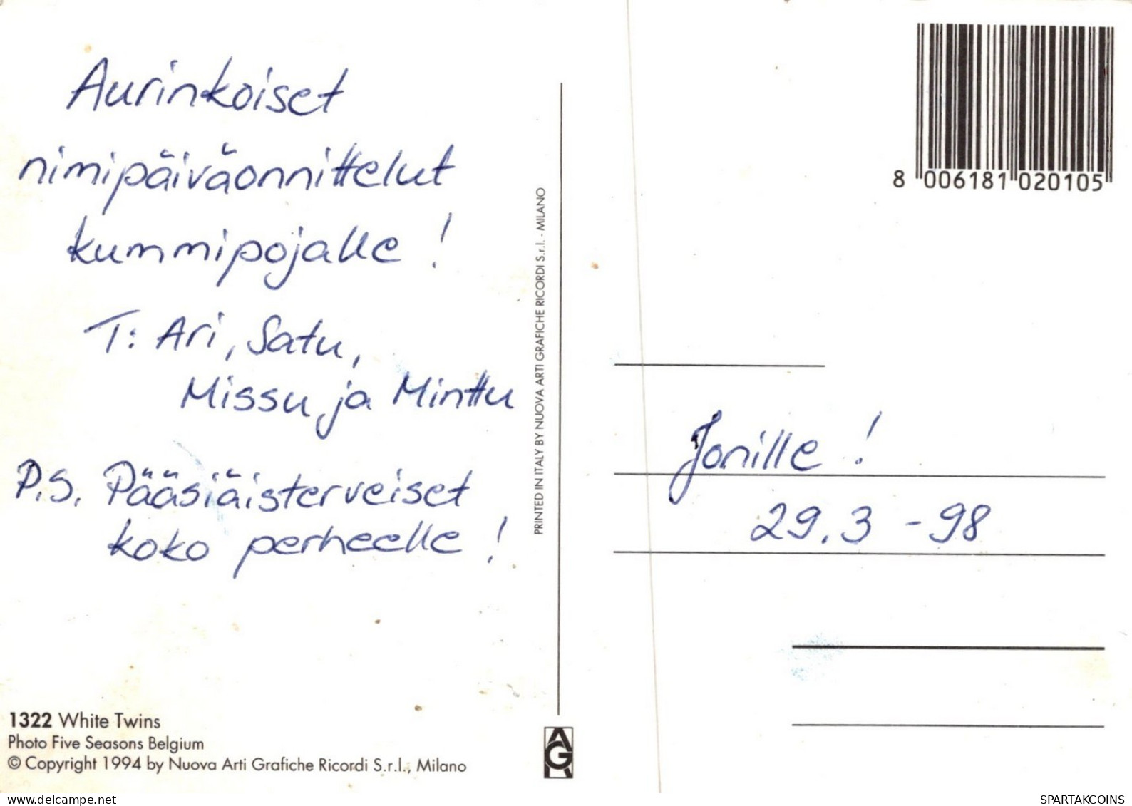 GATO GATITO Animales Vintage Tarjeta Postal CPSM #PAM323.ES - Chats