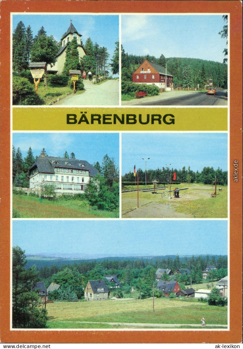 Bärenburg-Altenberg (Erzgebirge) Ortsteil- Oberbärenburg Kirche, Ortsteil  1984 - Altenberg