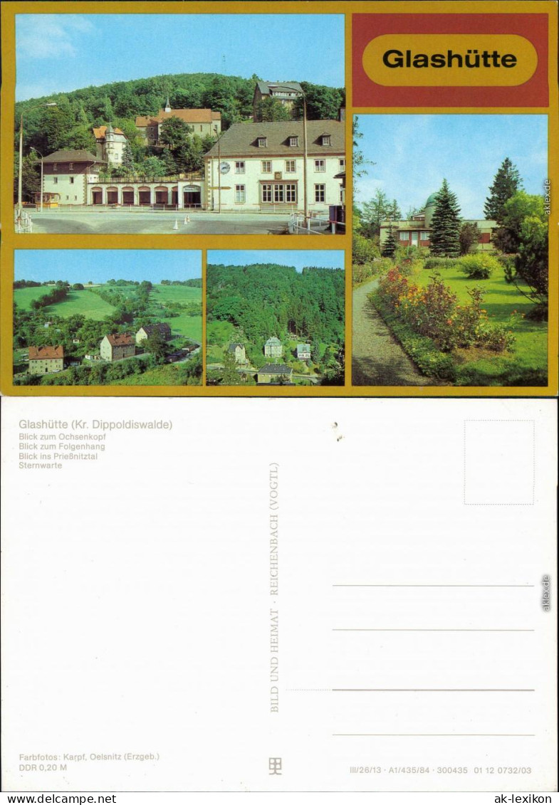 Glashütte Ochsenkopf, Blick Zum Folgenhang, Prießnitztal, Sternwarte 1984 - Glashütte