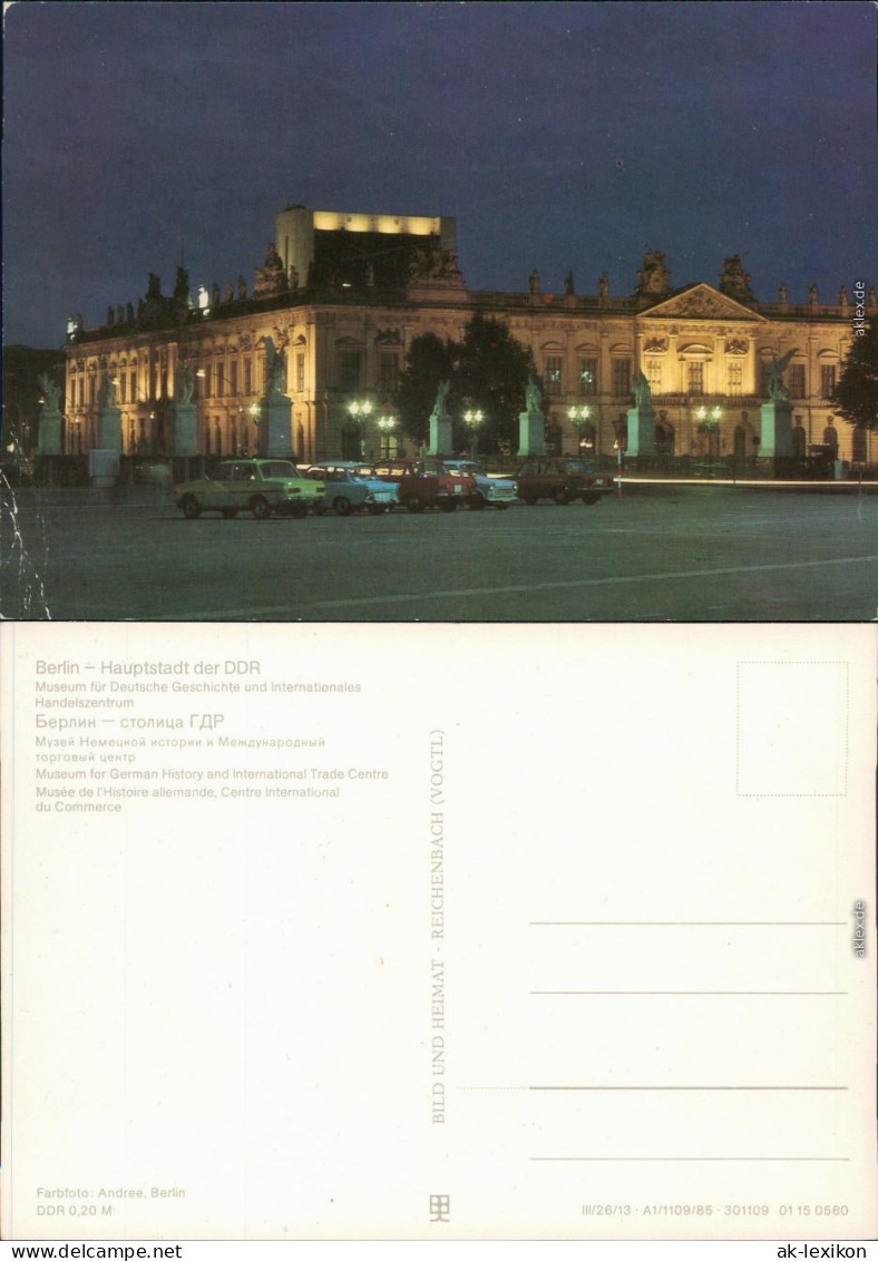 Berlin Museum Für Deutsche Geschichte Internationales Handelszentrum Nacht 1985 - Autres & Non Classés