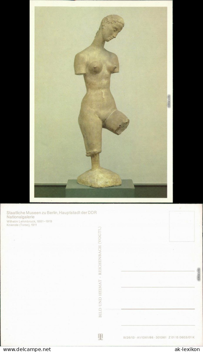 Berlin Nationalgalerie: Wilhelm Lehmbruck - Kniende (Torso) 1911 1986 - Other & Unclassified