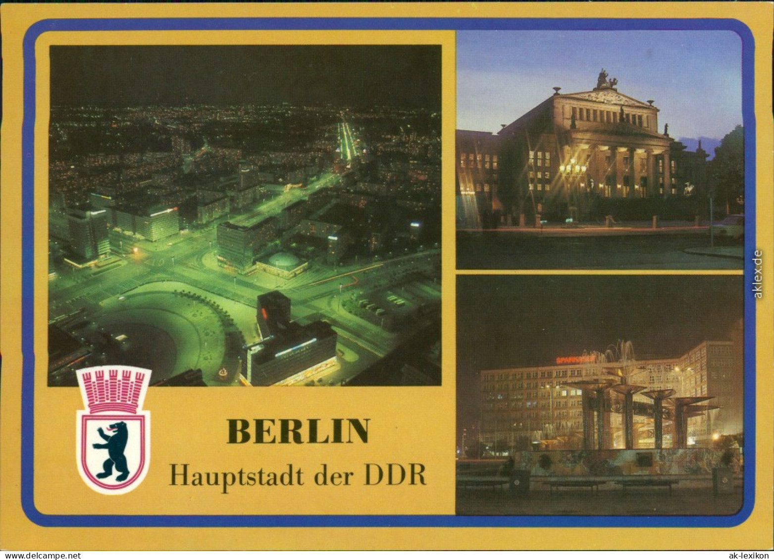 Mitte Berlin  Mitte, Konzerthaus Ansichtskarte  Alexanderplatz 1987 - Mitte