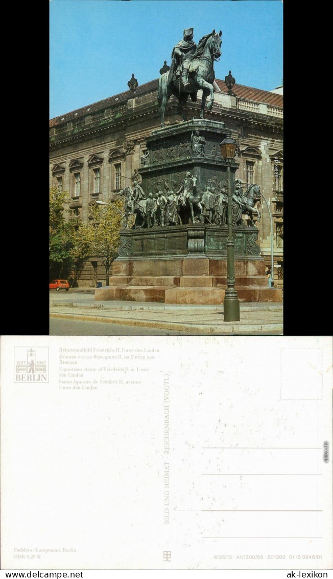 Berlin Reiterstandbild Friedrich II. - Unter Den Linden Xxx 1986 - Mitte