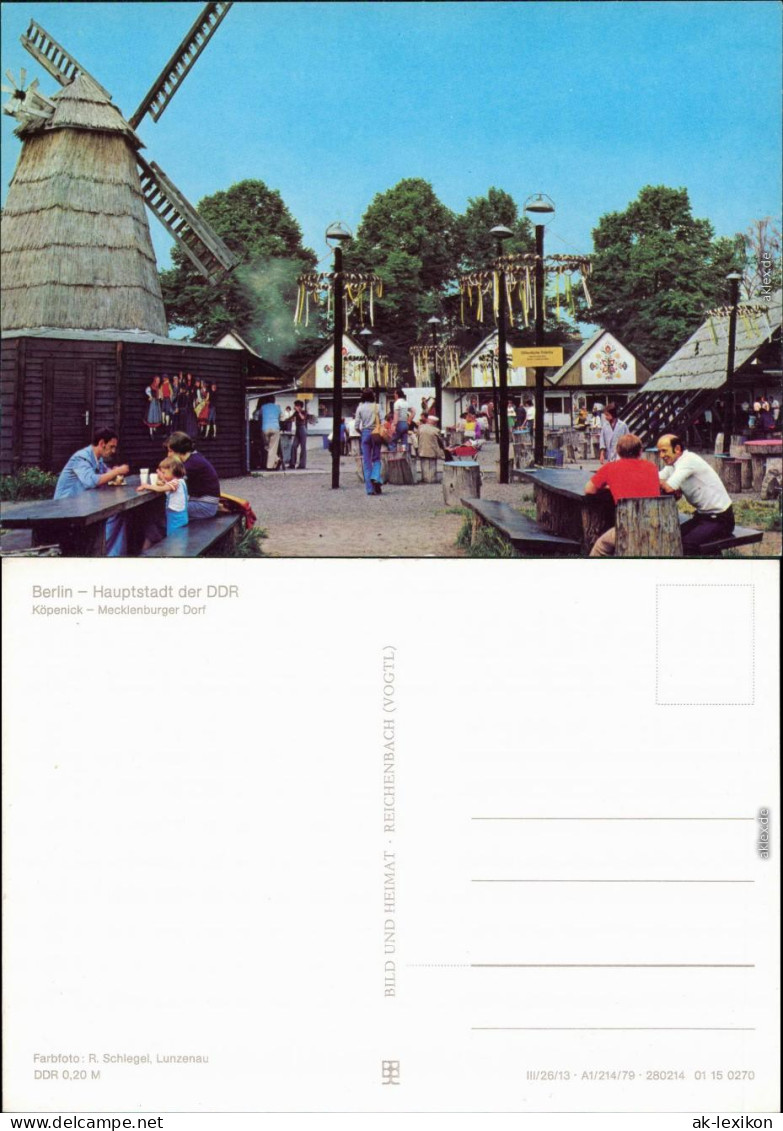 Köpenick-Berlin Mecklenburger Dorf, Windmühle, Imbiss 1981 - Koepenick