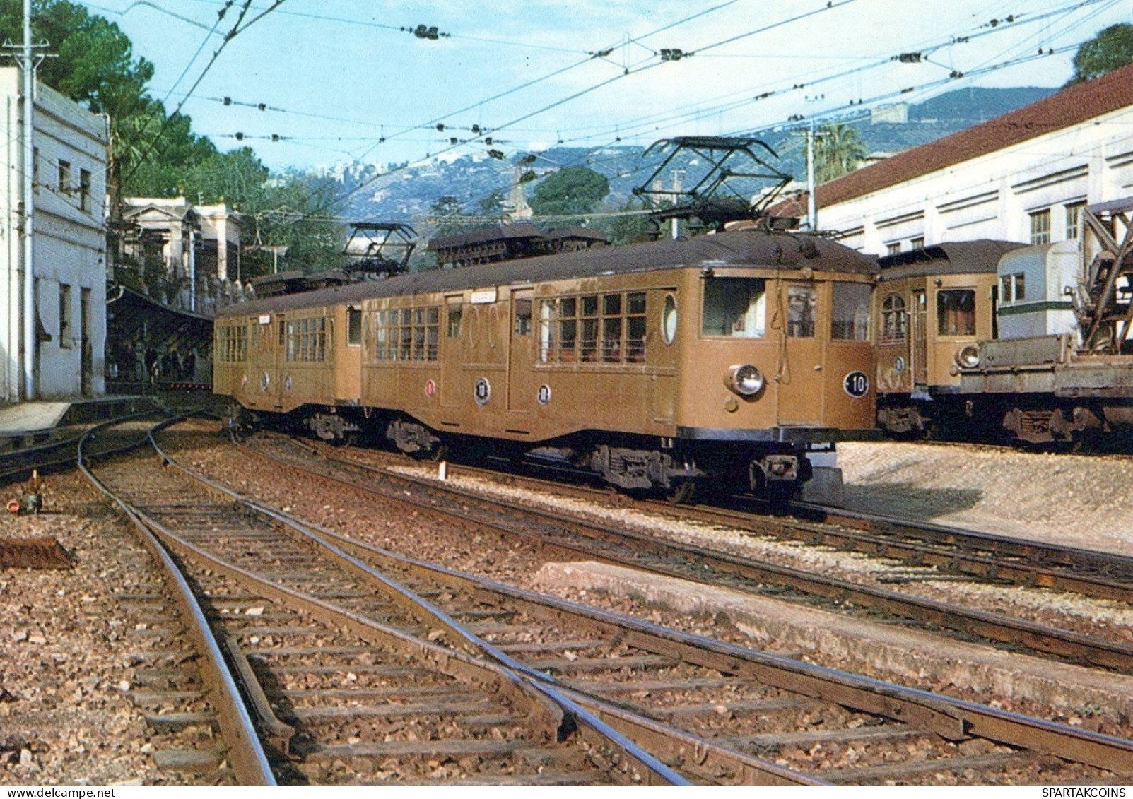 TREN TRANSPORTE Ferroviario Vintage Tarjeta Postal CPSM #PAA775.ES - Trains
