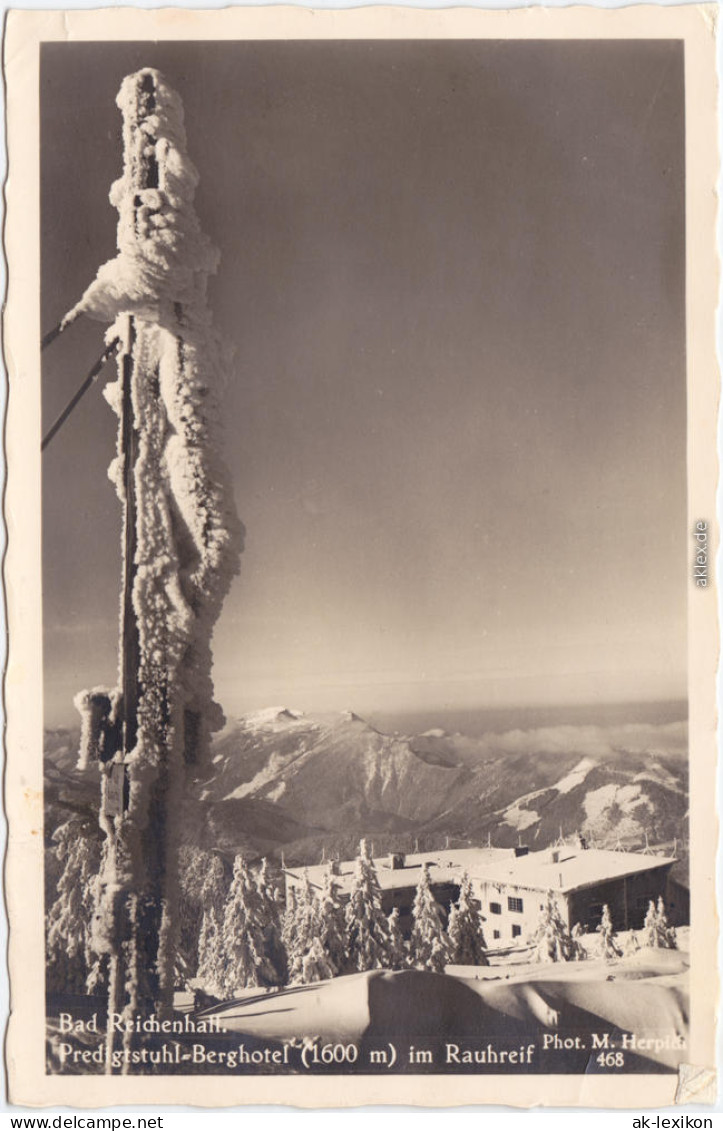 Predigtstuhl Bad Reichenhall Predigtstuhl-Berghotel Im Winter 1937 - Bad Reichenhall