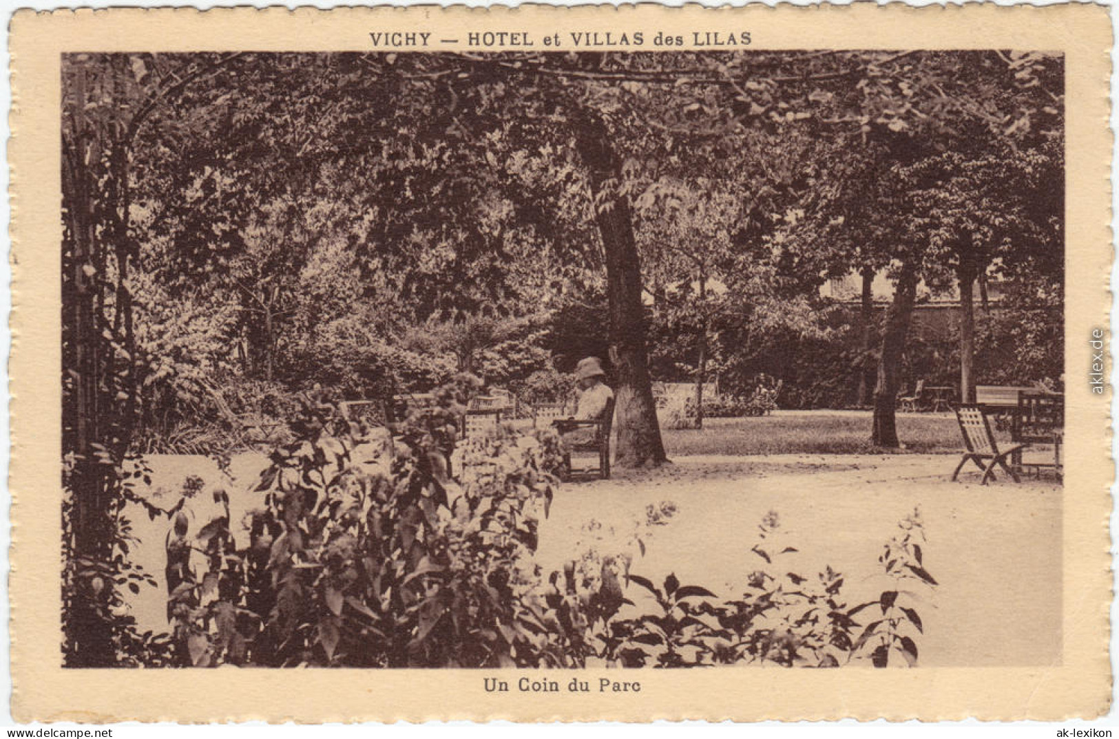 Vichy Un Cola Du Paro CPA Vintage Postcard Allier 1933 - Other & Unclassified