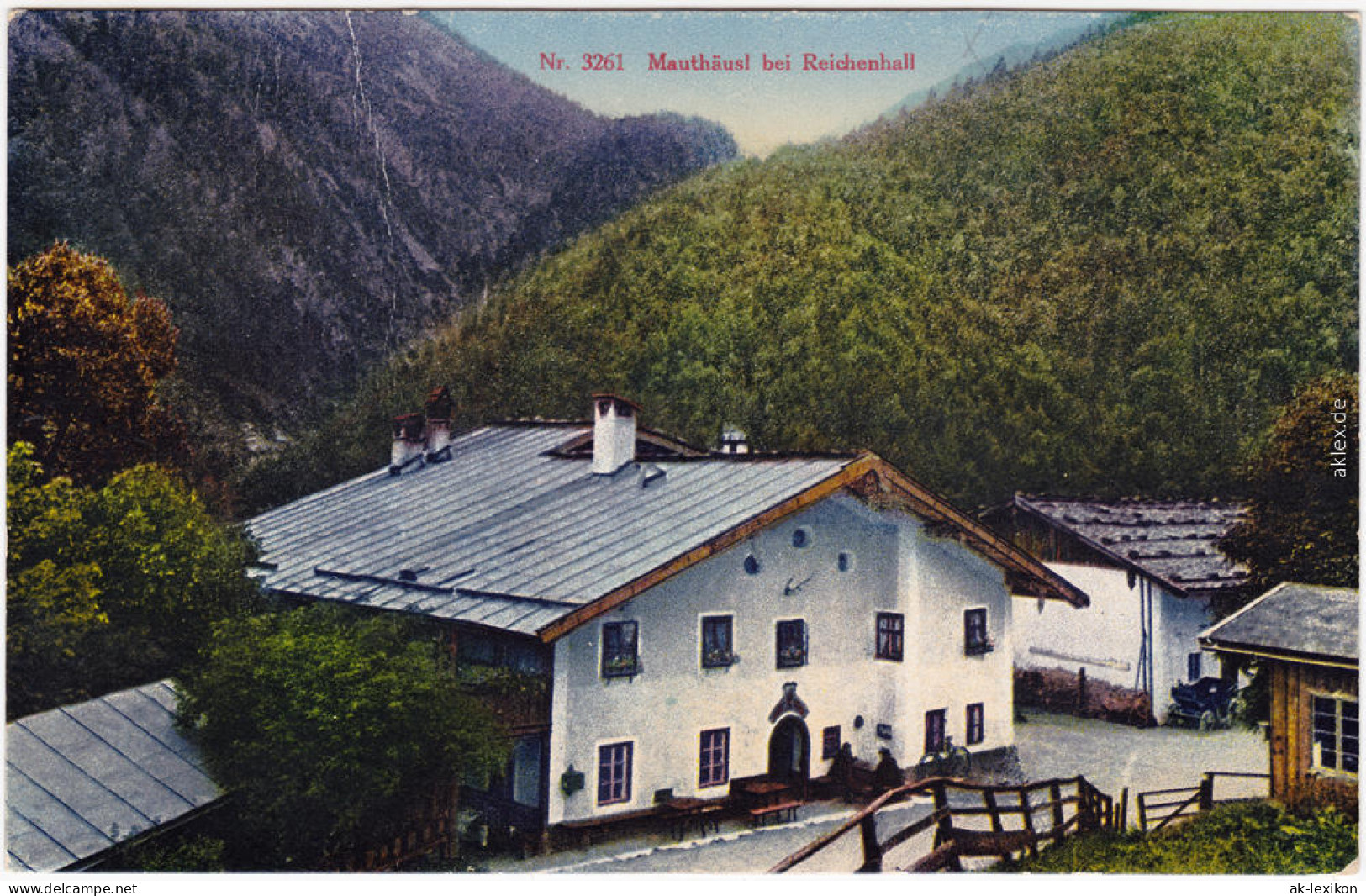 Ansichtskarte  Bad Reichenhall Mauthäusl - Straße 1913 - Bad Reichenhall
