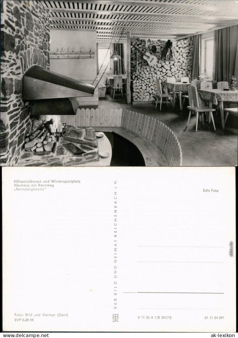 Neuhaus Am Rennweg Rennsteigbaude Ansichtskarte  1975 - Other & Unclassified