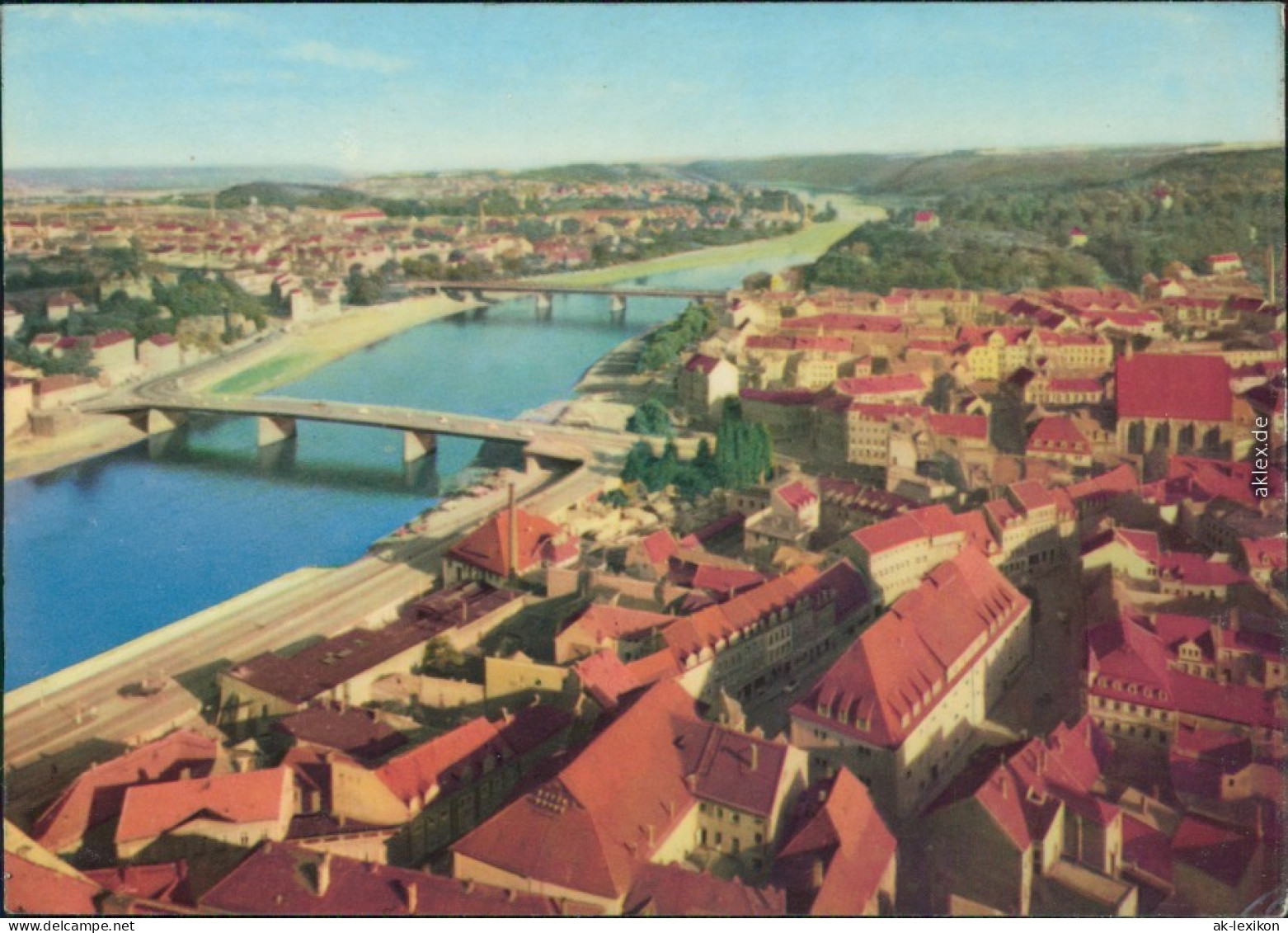 Ansichtskarte Meißen Panorama-Ansicht 1966 - Meissen