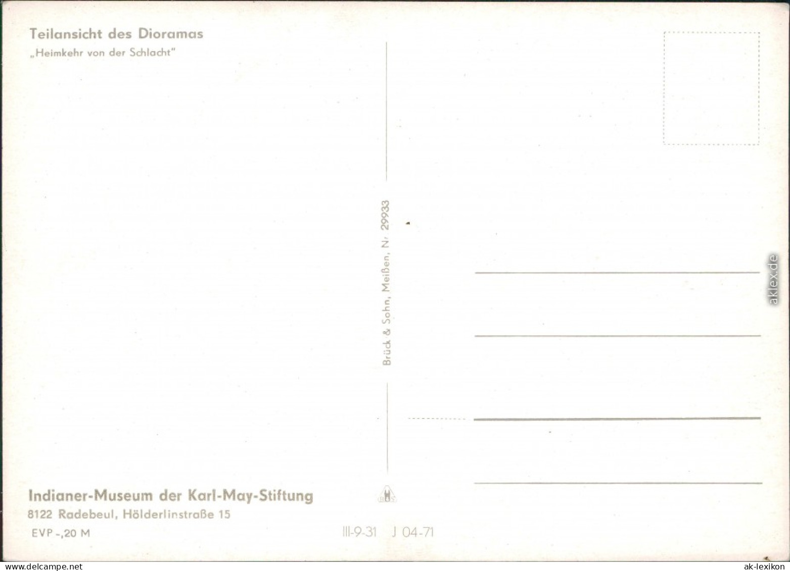 Radebeul Teilansicht Des Dioramas "Heimkehr Von Der Schlacht" 1971 - Radebeul