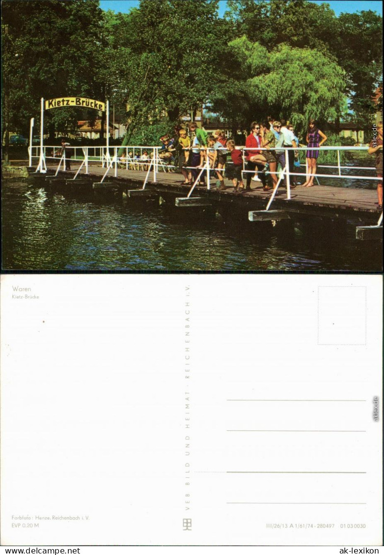 Waren (Müritz) Kietz-Brücke Mit Besuchern 1984 - Waren (Mueritz)