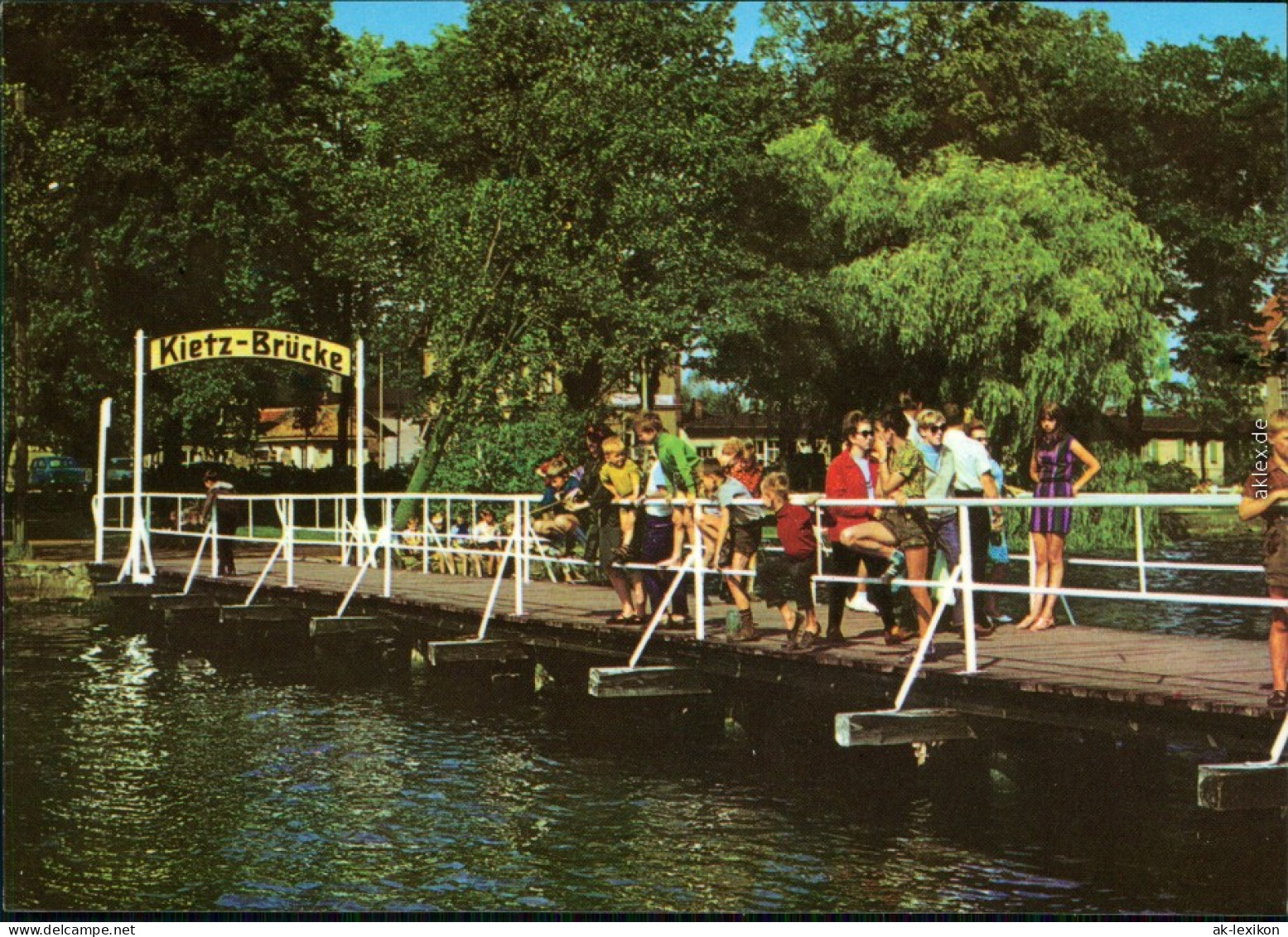 Waren (Müritz) Kietz-Brücke Mit Besuchern 1984 - Waren (Mueritz)