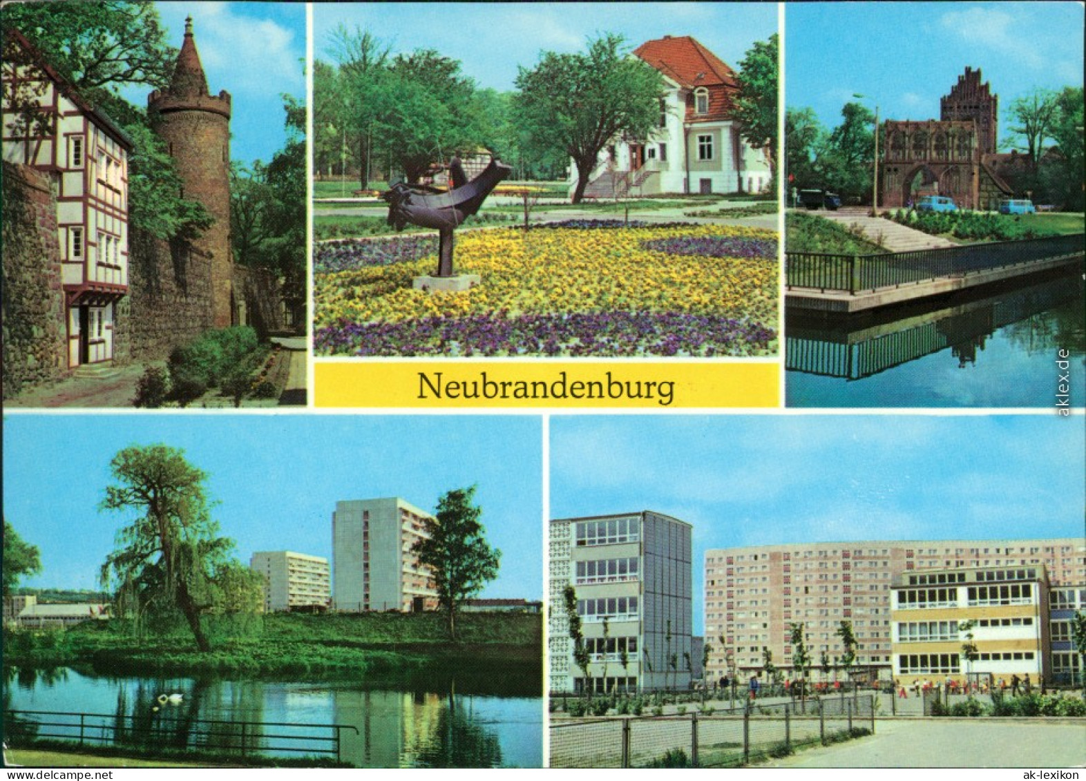 Neubrandenburg  Erich-Weinert- Und Friedrich-Wolf-Oberschule  Oststadt 1976 - Neubrandenburg
