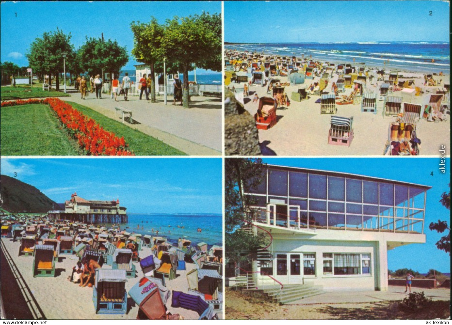 Baabe Göhren - Promenade, Binz - Strand, Sellin - Strand, Baabe - HOG  1979 - Sellin