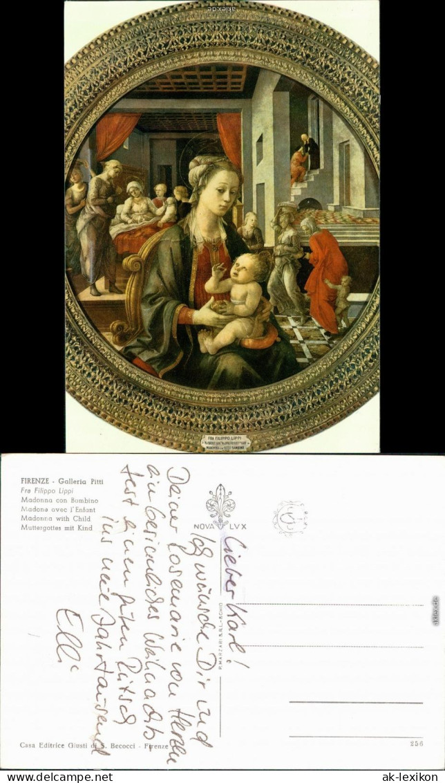 Ansichtskarte  Firenze - Galleria Pitti, Muttergottes Mit Kind 1915 - Paintings