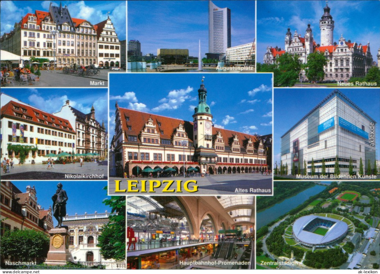 Ansichtskarte Leipzig Stadtteilansichten 4 2000 - Leipzig