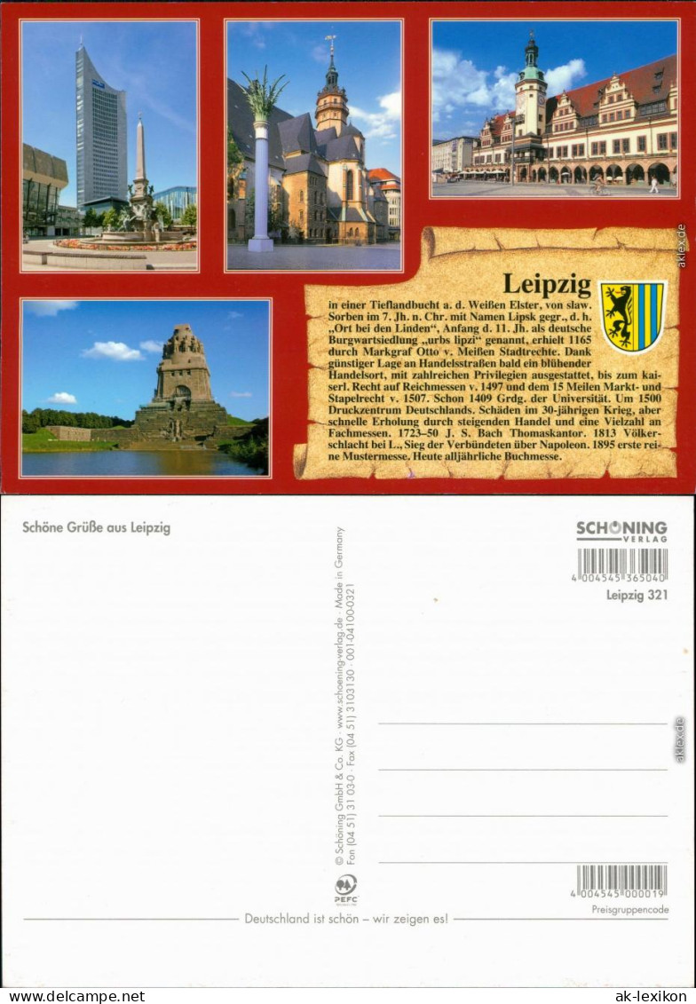 Ansichtskarte Leipzig Stadtteilansichten 8 2000 - Leipzig