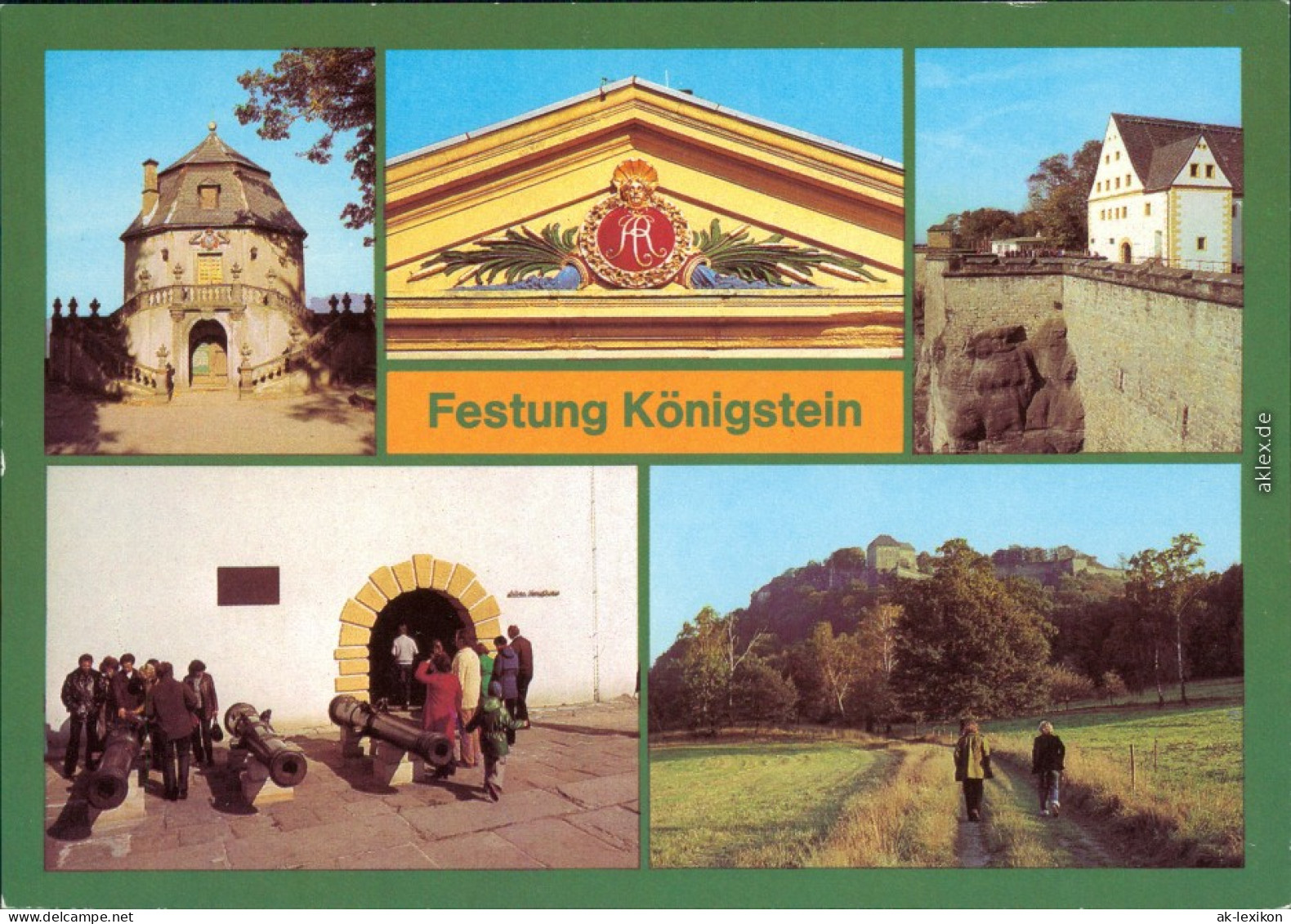 Königstein (Sächsische Schweiz) Friedrichsburg, Giebel Am Brunnenhaus  1988 - Königstein (Sächs. Schw.)