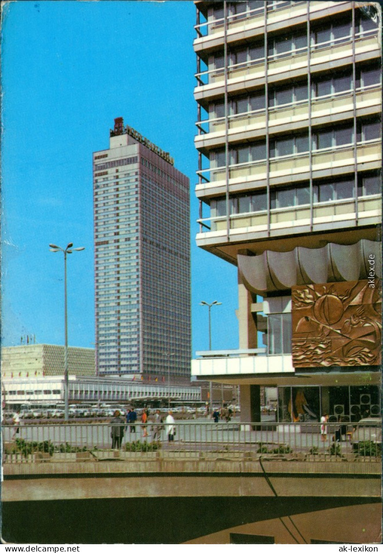 Ansichtskarte Mitte-Berlin Interhotel "Stadt Berlin" - Außenansicht 1979 - Mitte