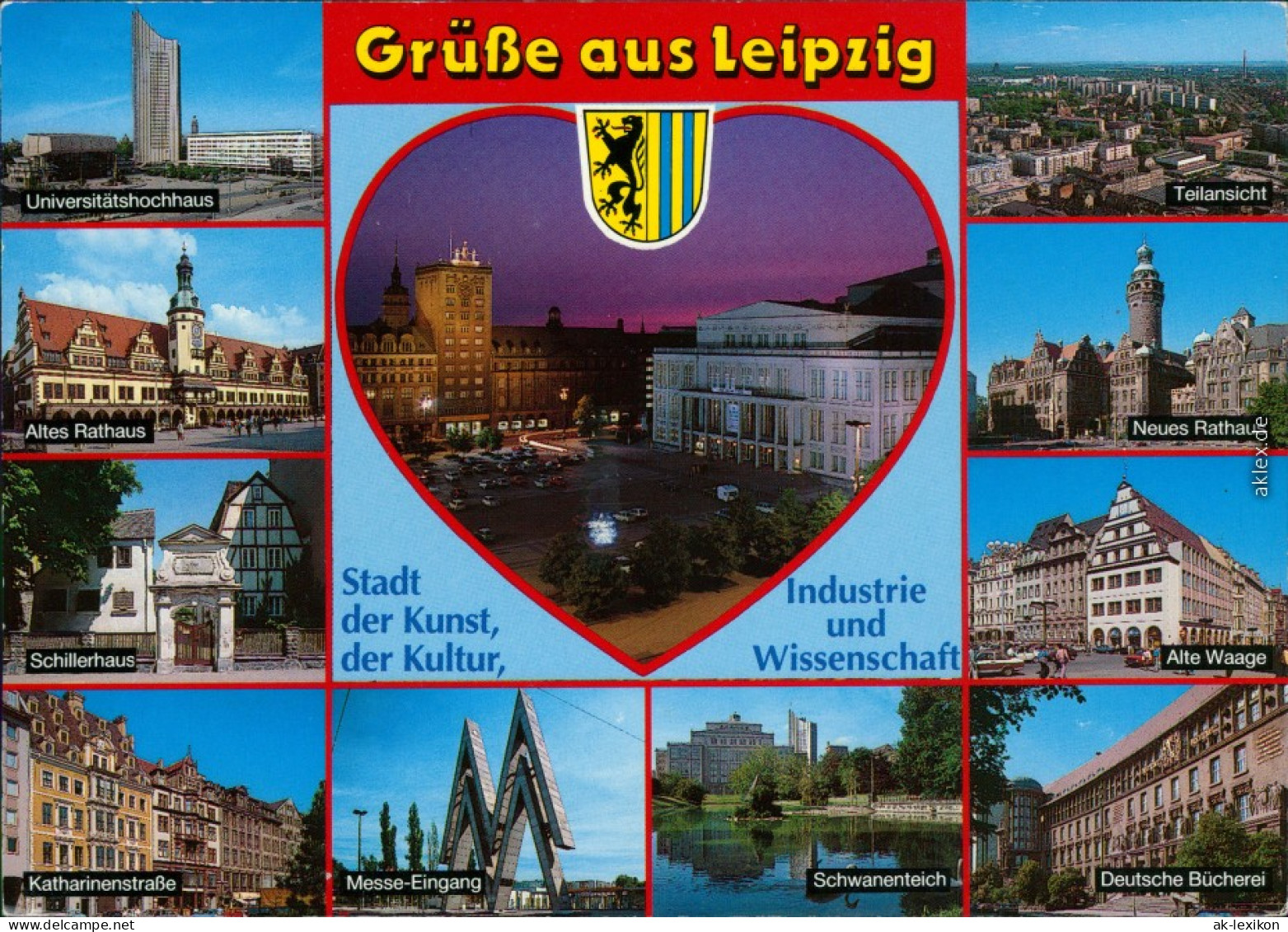 Leipzig Stadtteilansichten: Katharinenstraße, Schillerhaus Und Waage 1998 - Leipzig