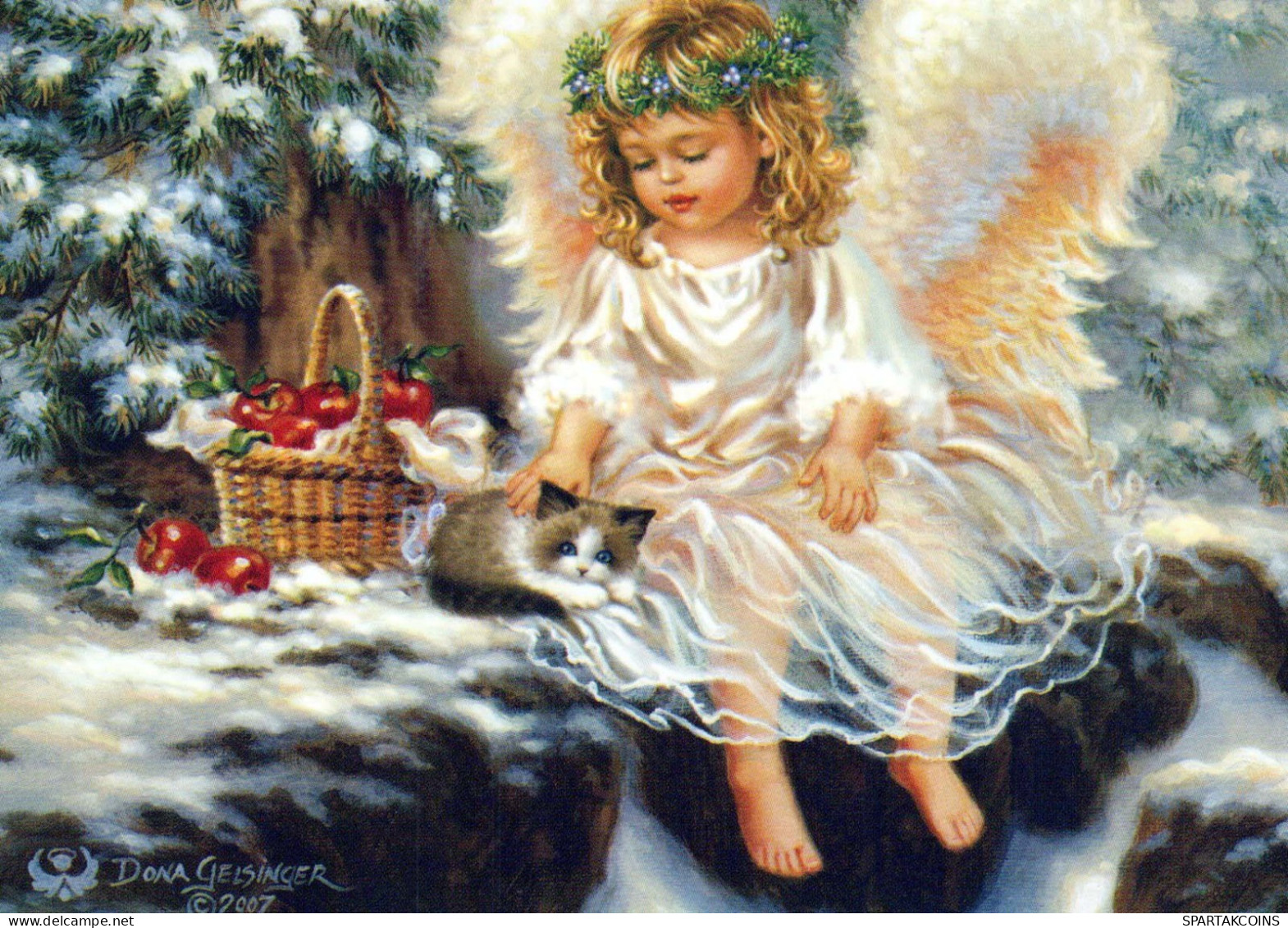 ENGEL Weihnachten Vintage Ansichtskarte Postkarte CPSM #PBP444.DE - Angels