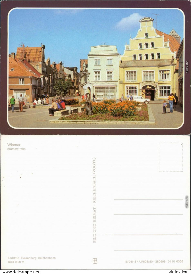 Ansichtskarte Wismar Krämerstraße 1982 - Wismar