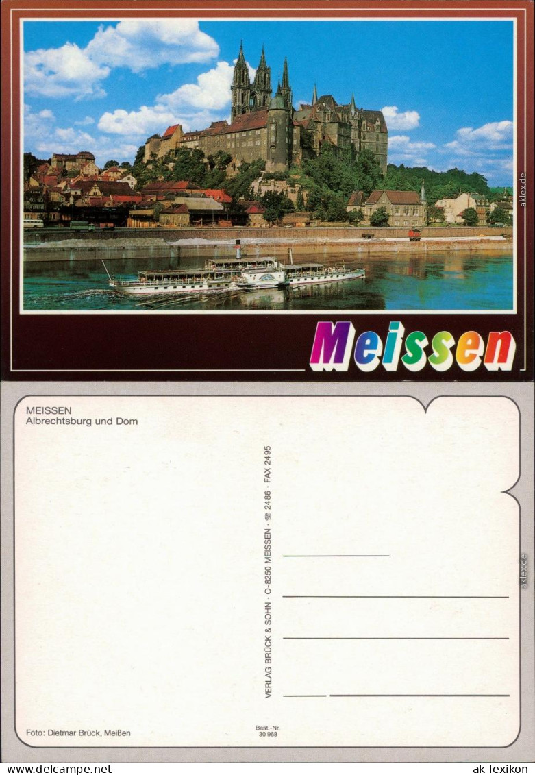 Ansichtskarte Meißen Schloss Albrechtsburg Und Dom 1995 - Meissen