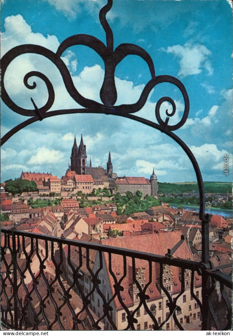 Meißen Blick Von Der Frauenkirche über Die Altstadt Auf Das Burgmassiv 1977 - Meissen