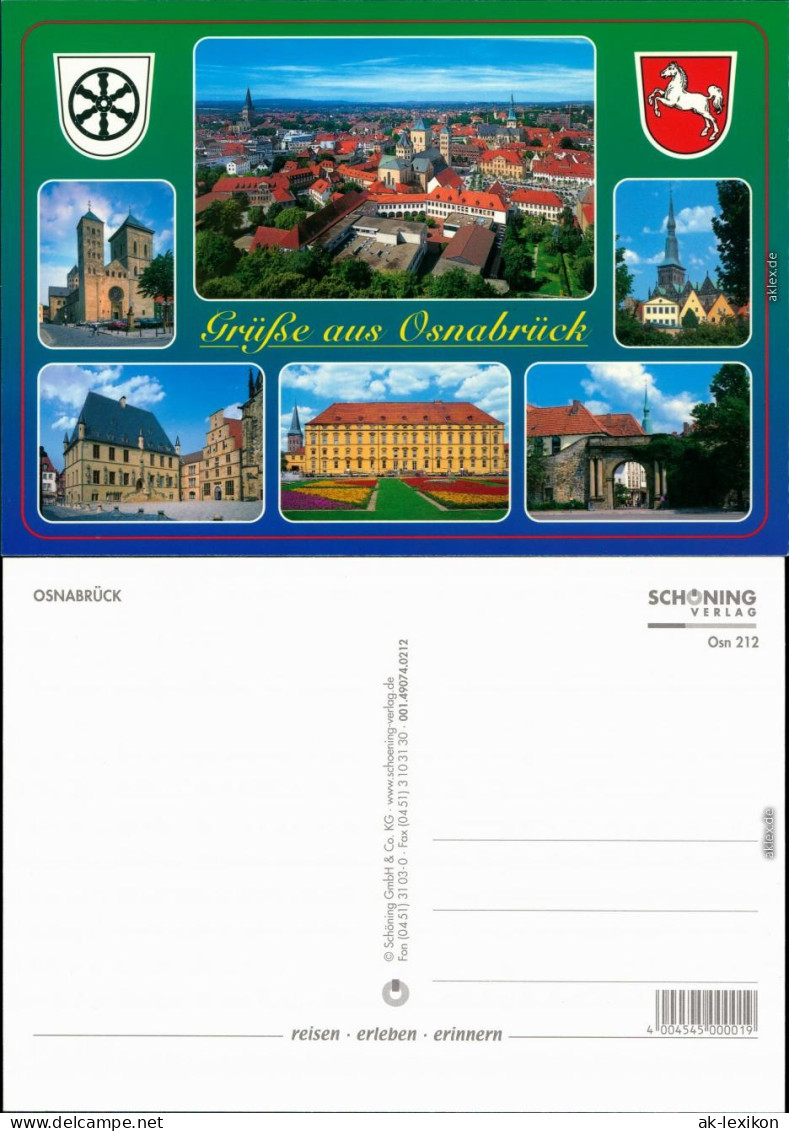 Osnabrück Panorama-Ansicht, Bistum Osnabrück, Rathaus, Schloss  1995 - Osnabrueck