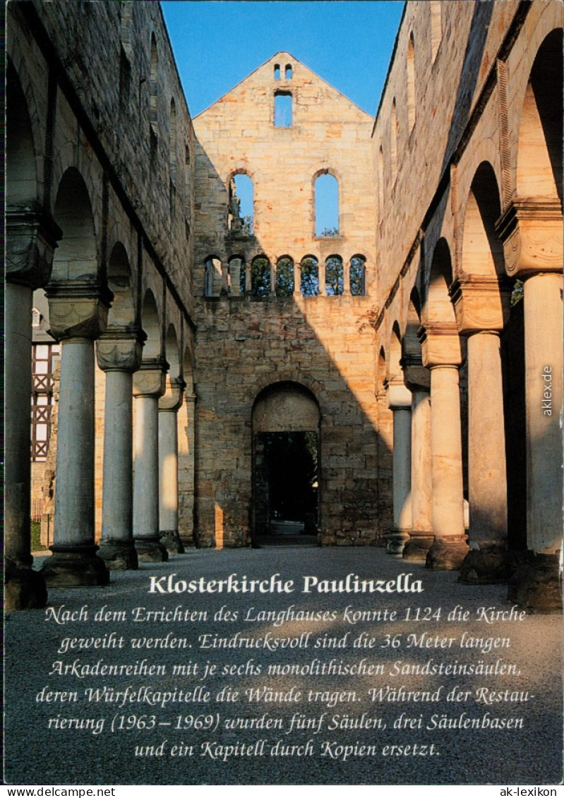 Ansichtskarte Paulinzella-Stadtilm Mittelschiff Der Klosterkirche 2003 - Stadtilm
