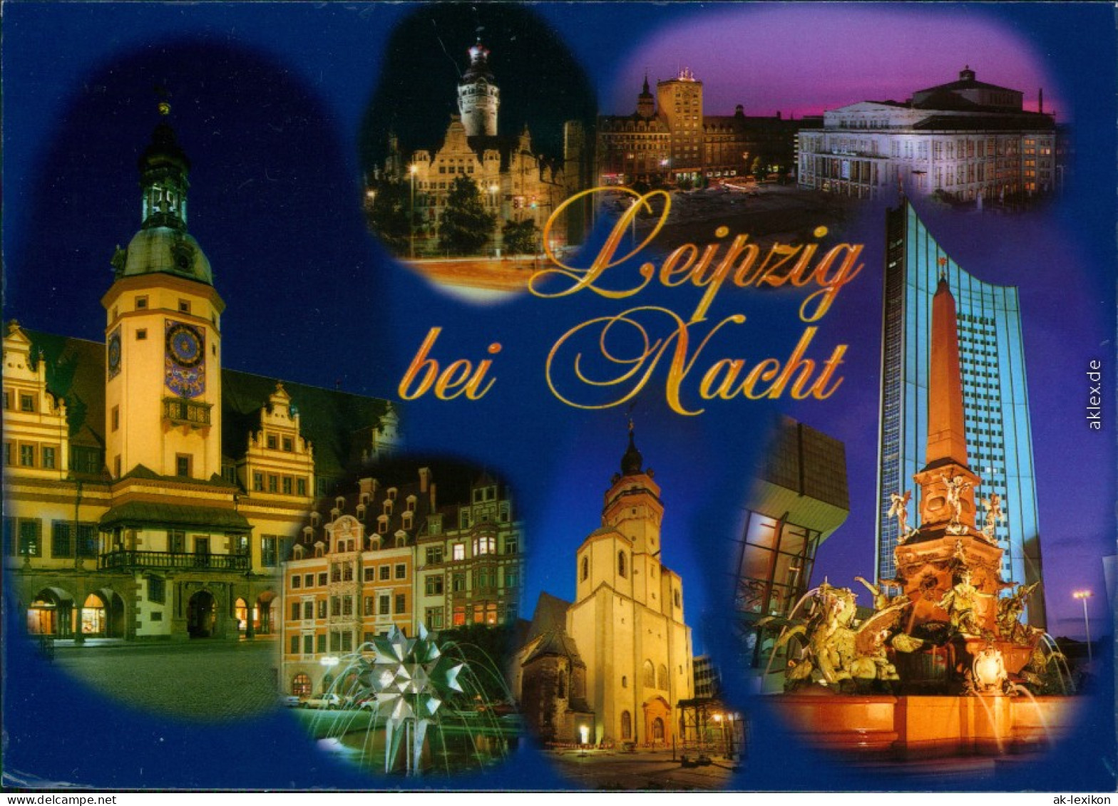 Ansichtskarte Leipzig Leipzig Bei Nacht 1997 - Leipzig