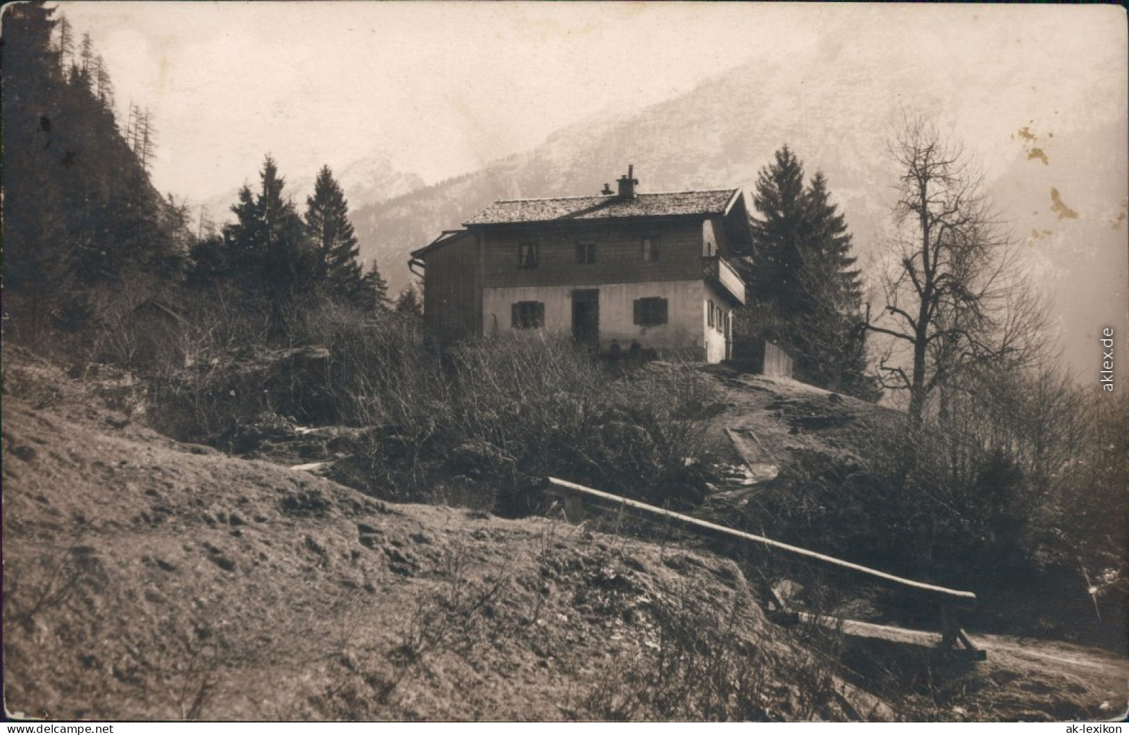 Foto  Hütte Im Gebirge 1926 Privatfoto - A Identifier