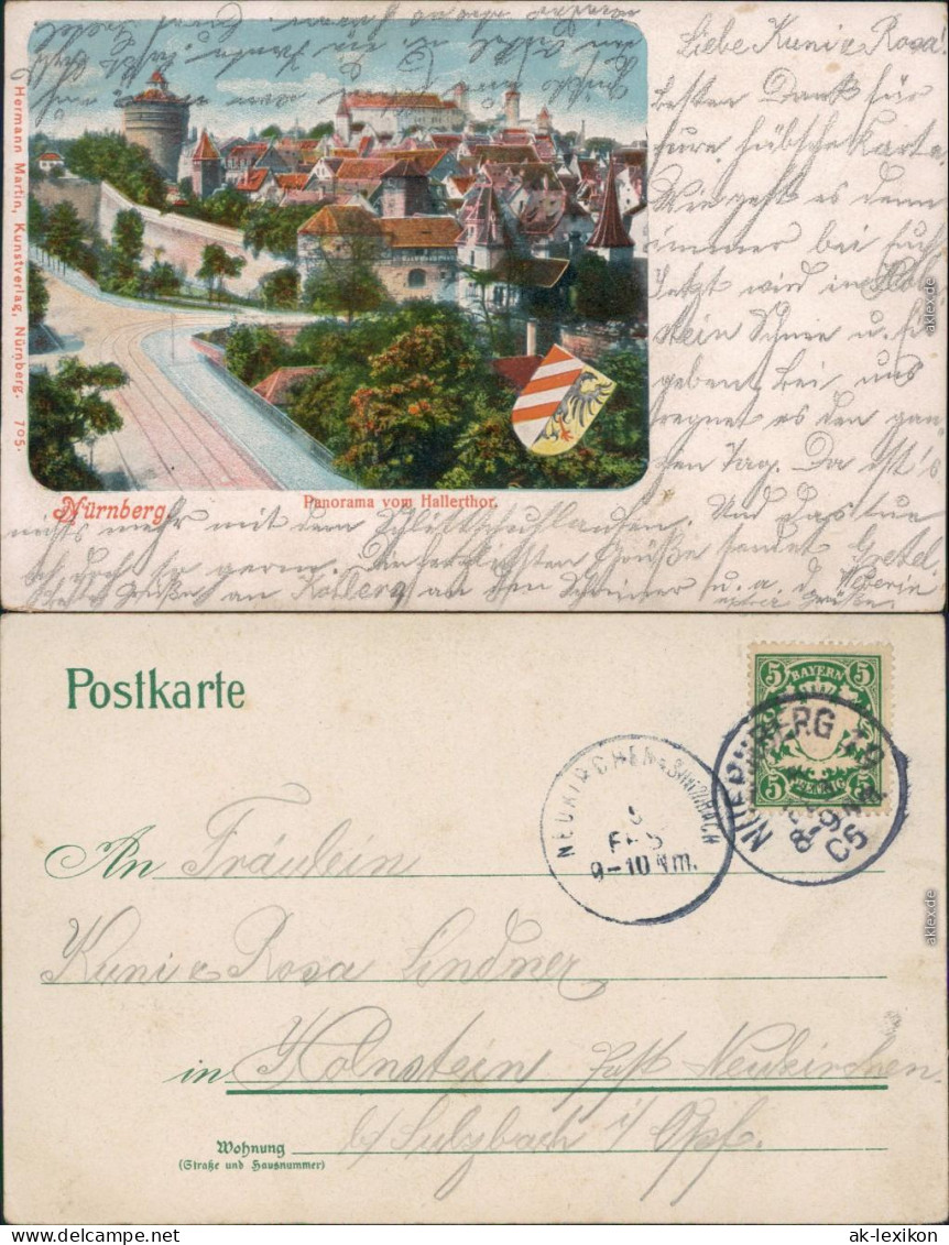Ansichtskarte Nürnberg Panorama-Ansicht Vom Hallerthor 1905 - Nuernberg
