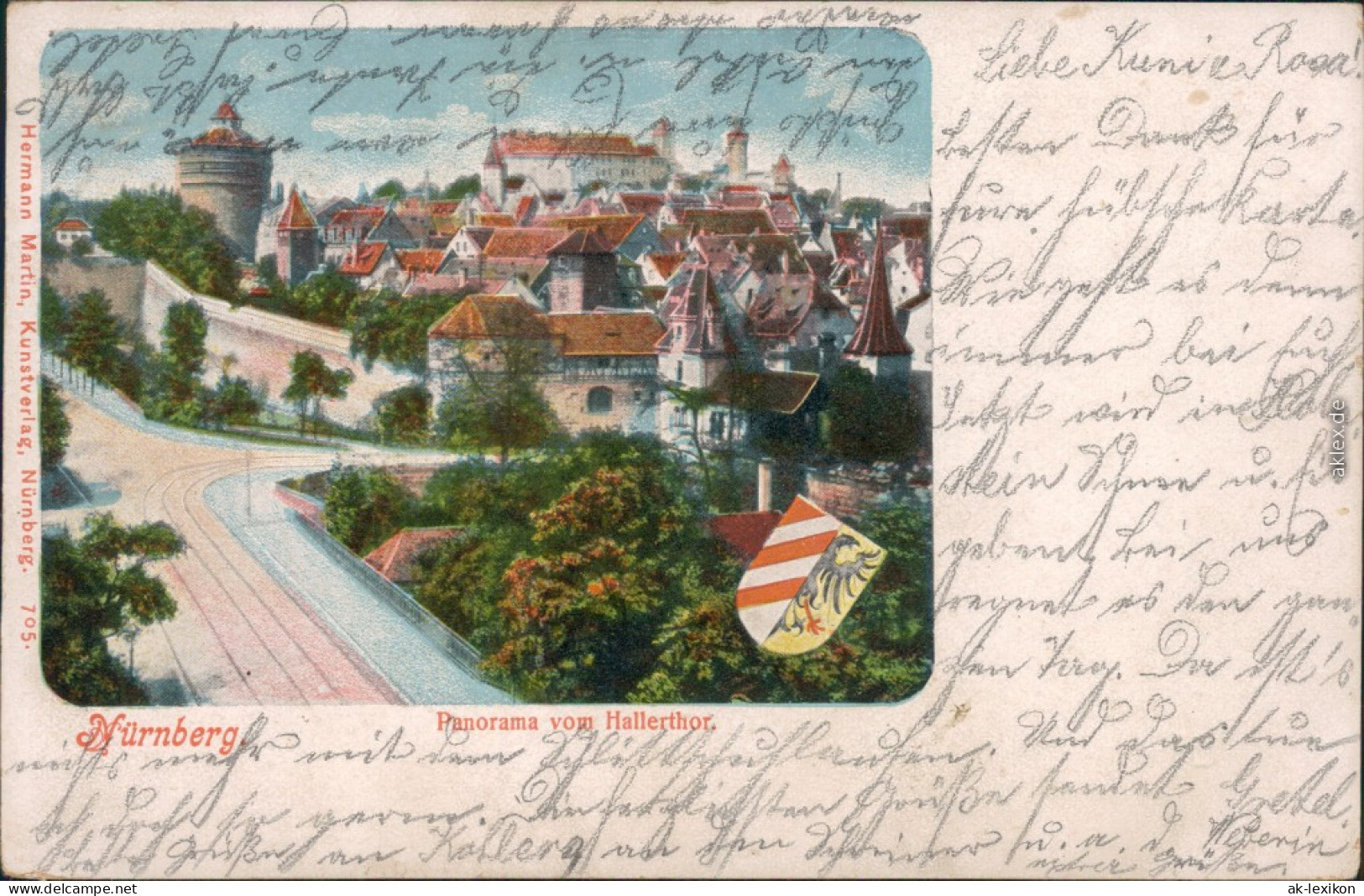 Ansichtskarte Nürnberg Panorama-Ansicht Vom Hallerthor 1905 - Nürnberg