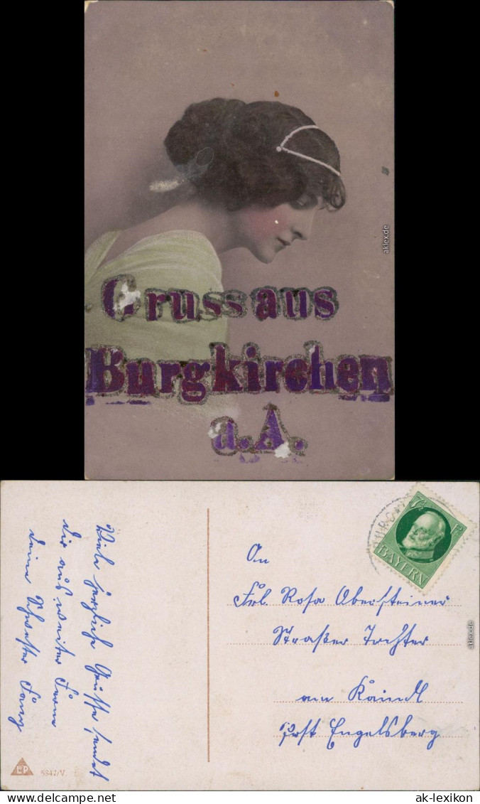 Ansichtskarte  Glückwunsch / Grusskarten - Aus Burgkirchen 1908 - Autres & Non Classés