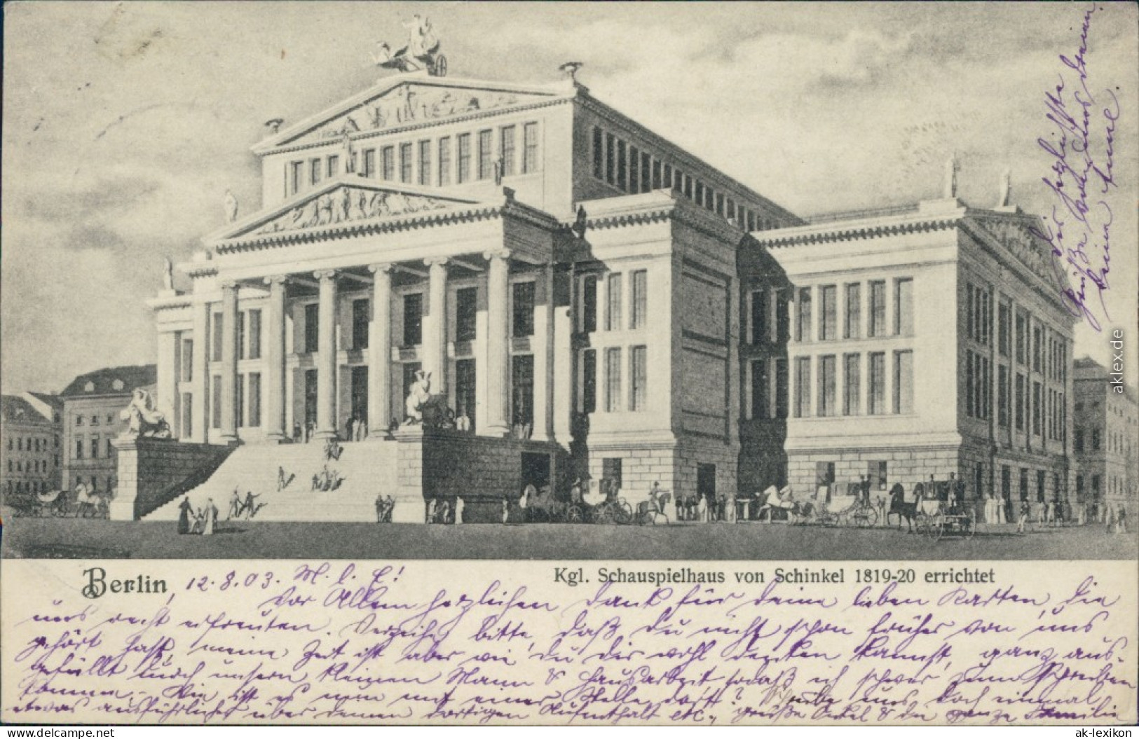 Ansichtskarte Mitte-Berlin Konzerthaus (Altes Schauspielhaus) 1905 - Mitte