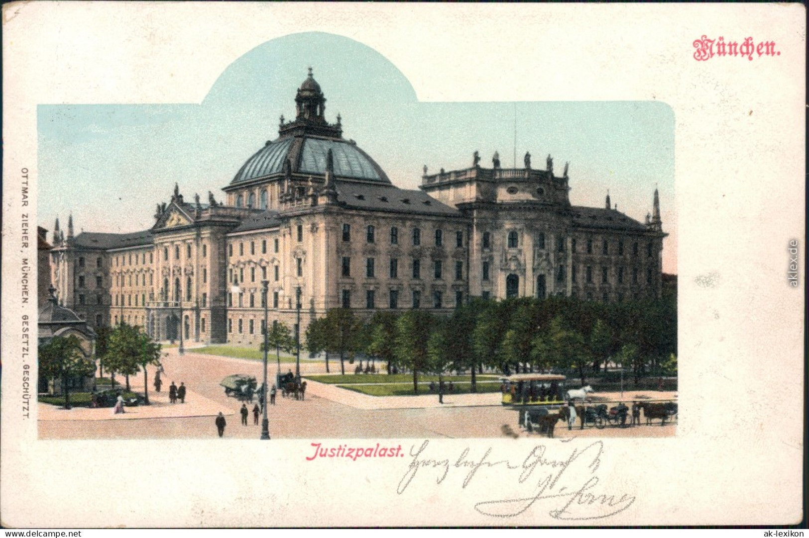 Ansichtskarte München Justizpalast 1900 - Muenchen
