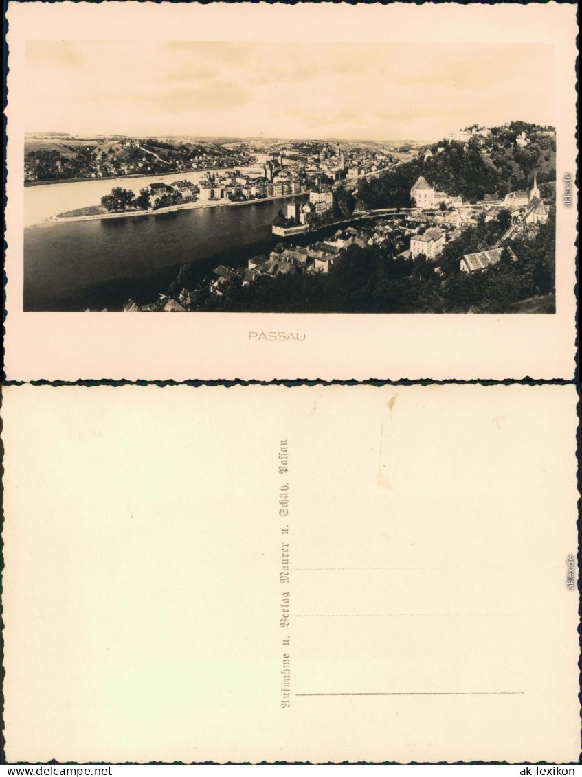 Ansichtskarte Passau Panorama-Ansicht 1923 - Passau