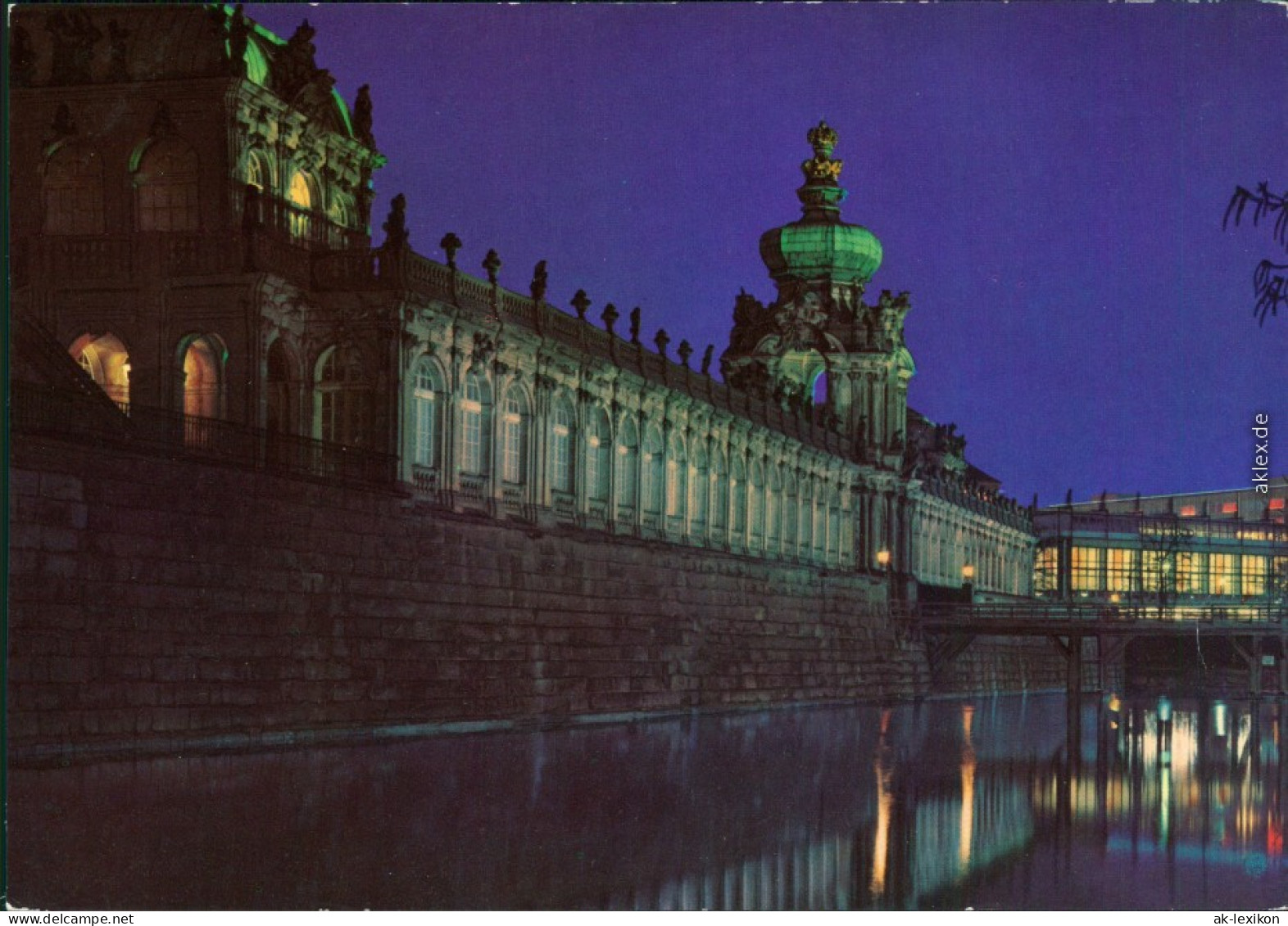 Ansichtskarte Innere Altstadt-Dresden Kronentor Des Zwingers Bei Nacht 1982 - Dresden