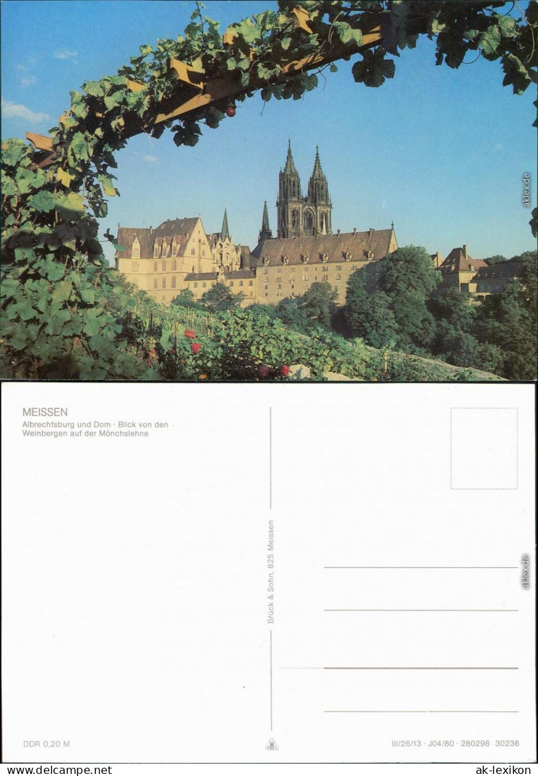 Ansichtskarte Meißen Schloss Albrechtsburg Und Dom 1984 - Meissen