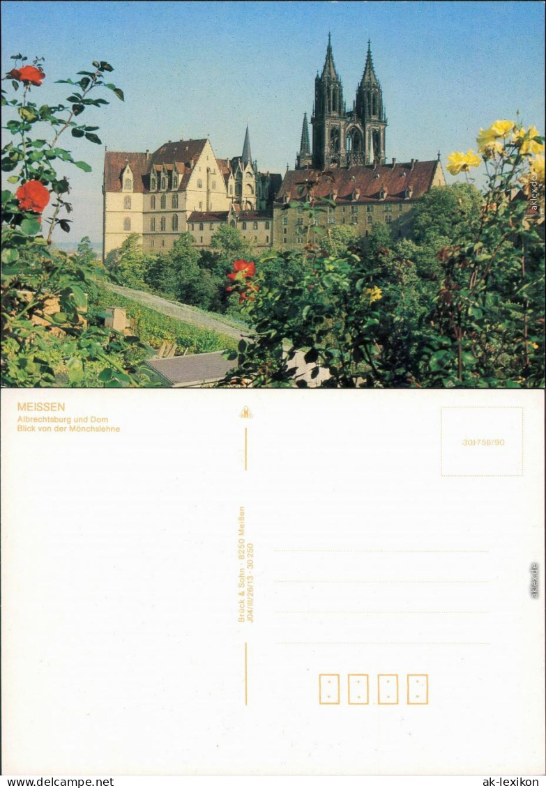 Ansichtskarte Meißen Schloss Albrechtsburg Und Dom 1990 - Meissen