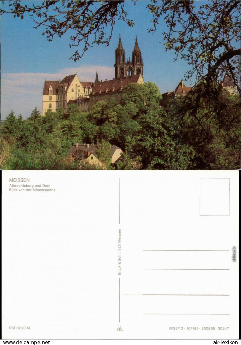 Ansichtskarte Meißen Schloss Albrechtsburg Und Dom 1981 - Meissen