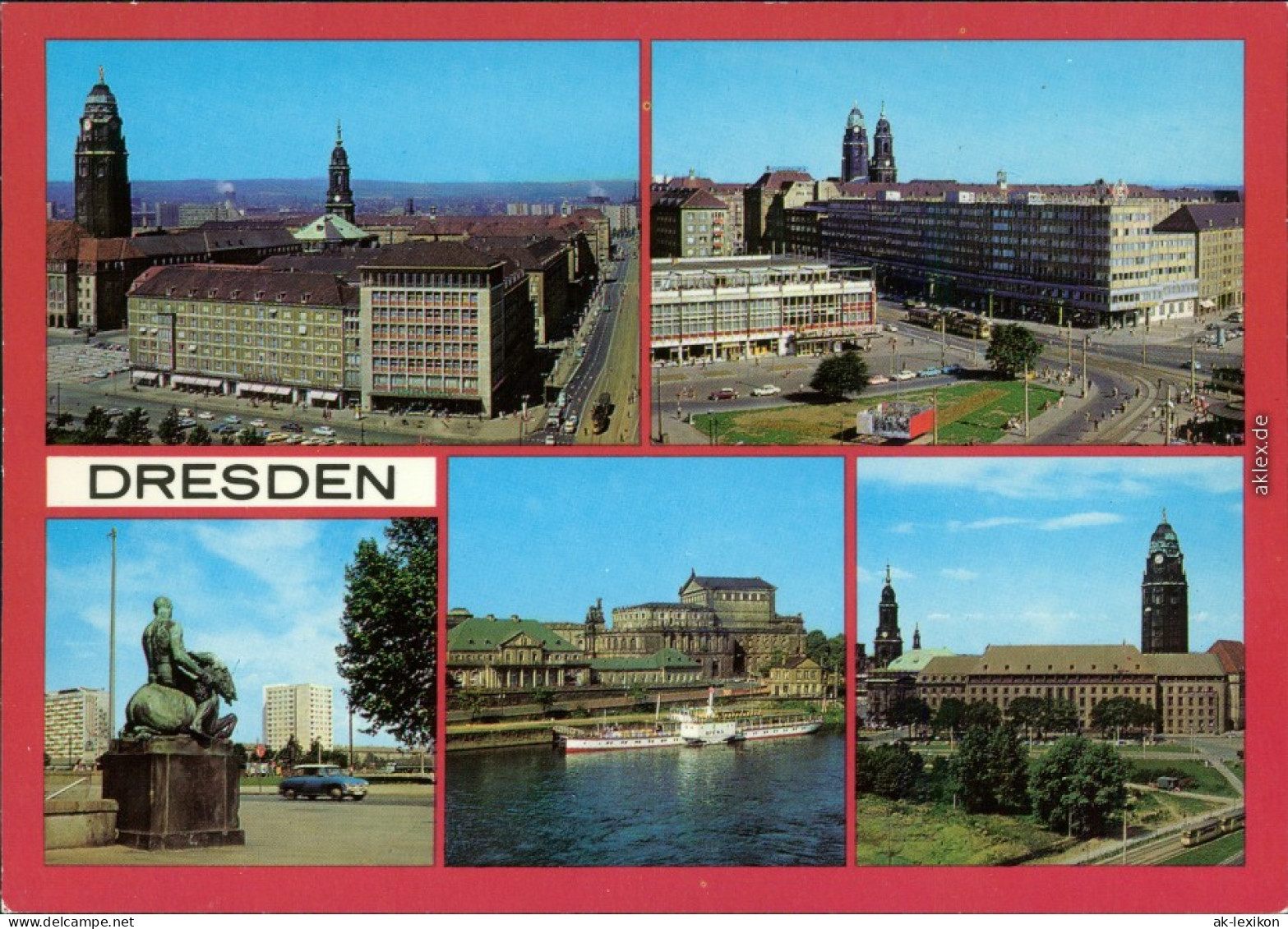 Innere Altstadt-Dresden Ernst-Thälmann Straße/Pirnaischer Platz, Postplatz 1986 - Dresden