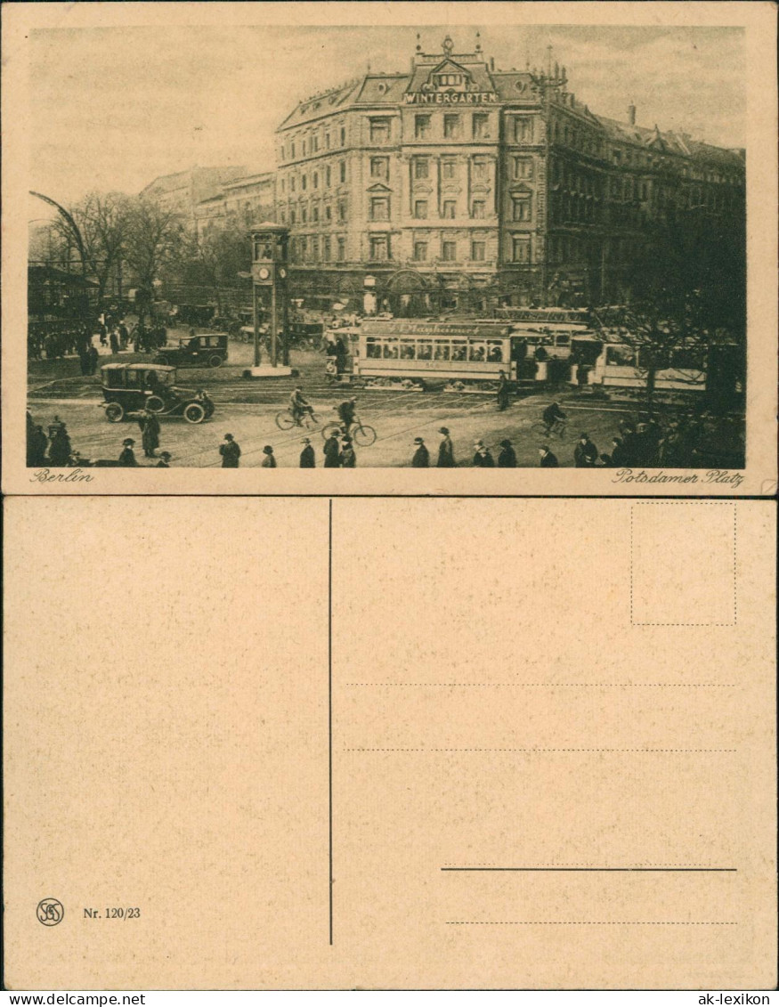 Ansichtskarte Tiergarten-Berlin Potsdamer Platz, Wintergarten 1928 - Dierentuin